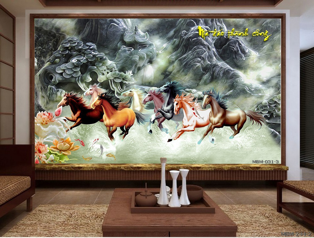 Tranh bát mã MBM-031-3KG